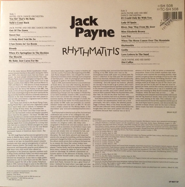 Jack Payne : Rhythmatitis (LP, Comp, Mono)