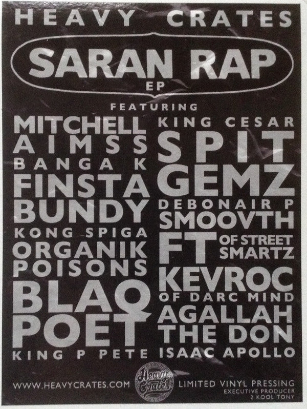 Various : Saran Rap EP (12", EP, Ltd)