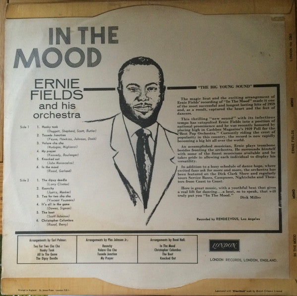 Ernie Fields And His Orchestra* : In The Mood (LP, Mono)