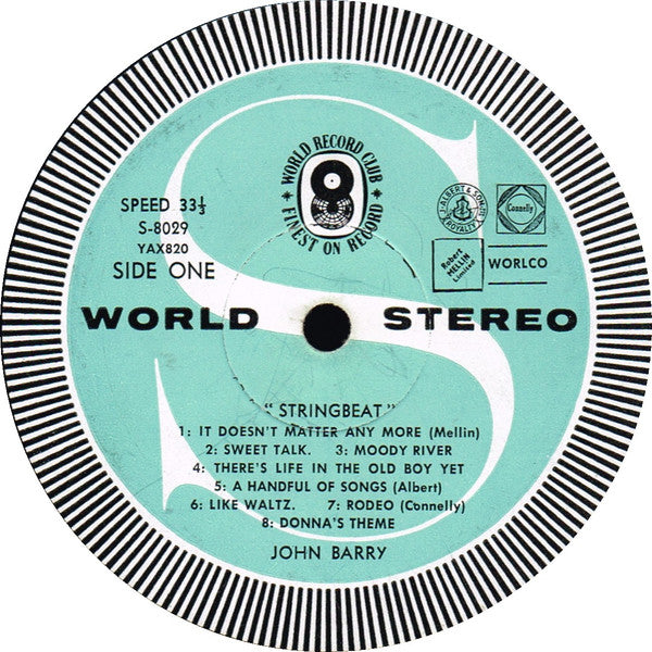 John Barry : Stringbeat (LP, Album, Club, 330)