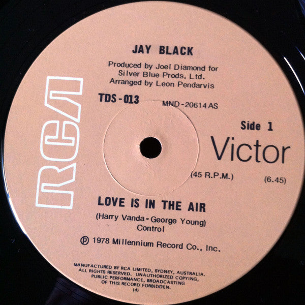 Jay Black : Love Is In The Air / (Don't Go) Please Stay (12")