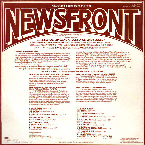 Various : Music And Songs From The Film Newsfront (LP)