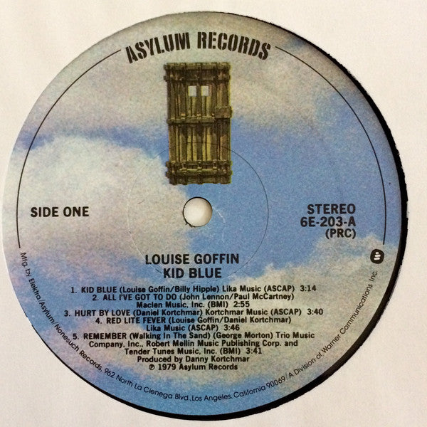 Louise Goffin : Kid Blue (LP, Album, PRC)