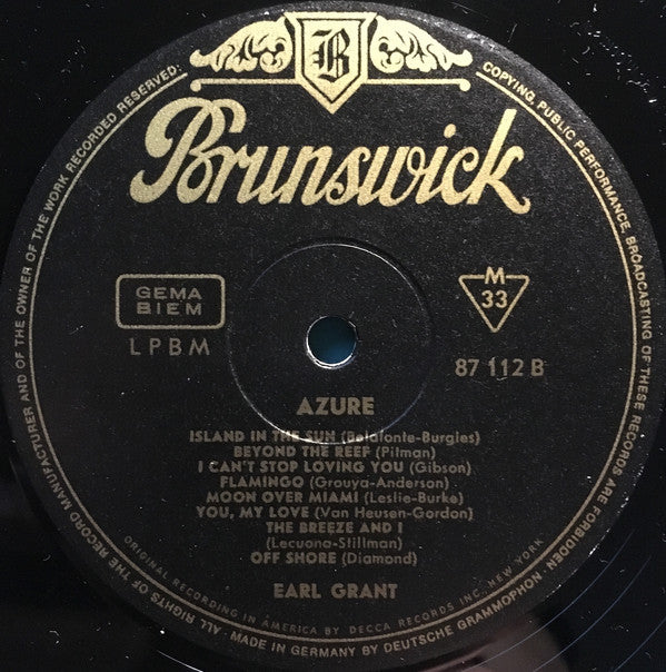 Earl Grant : Azure (LP, Album)