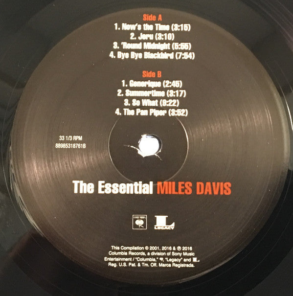 Miles Davis : The Essential Miles Davis (2xLP, Comp)