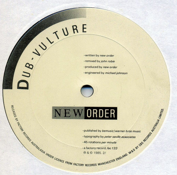 New Order : Sub-Culture (12")