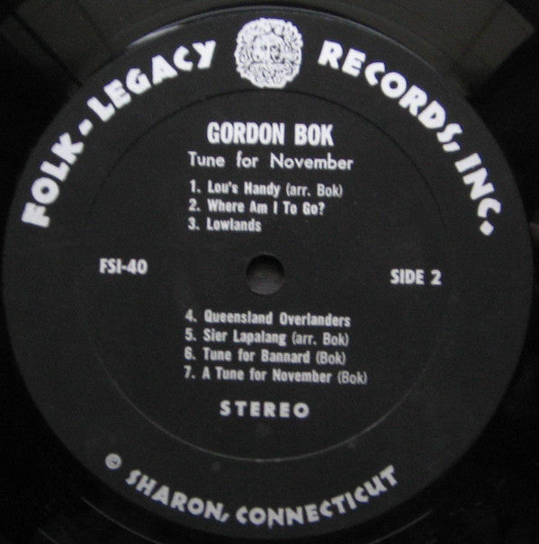Gordon Bok : A Tune For November (LP, Album)