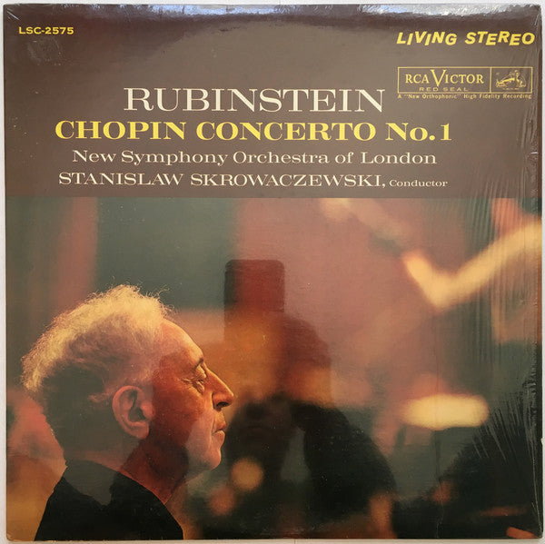 Arthur Rubinstein, Frédéric Chopin, The New Symphony Orchestra Of London, Stanislaw Skrowaczewski : Concerto No. 1 (LP, RE, Ind)