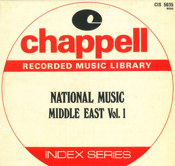 Various : National Music - Middle East Vol. 1 (LP, Mono)