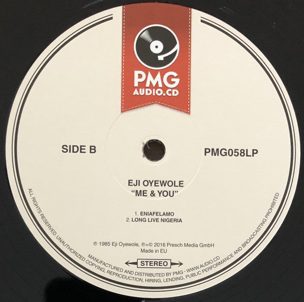 Eji Oyewole : Me & You (LP, Album, RE)