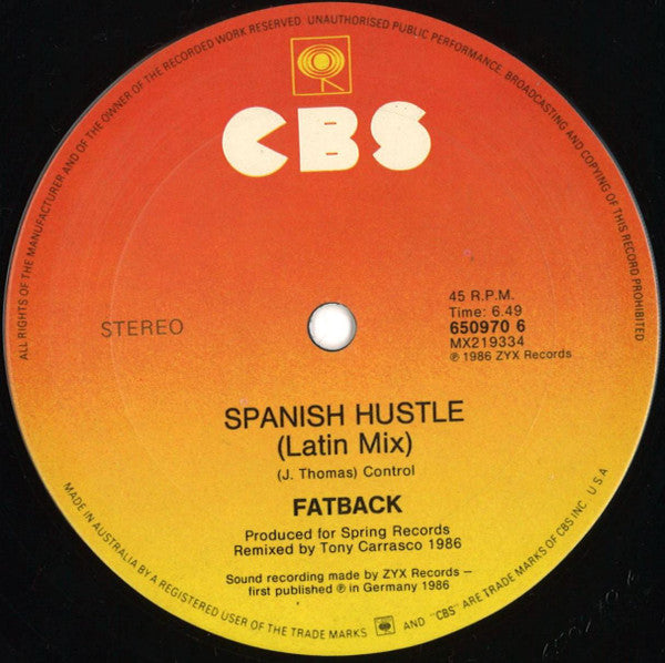 Fatback* : Bus Stop (12")