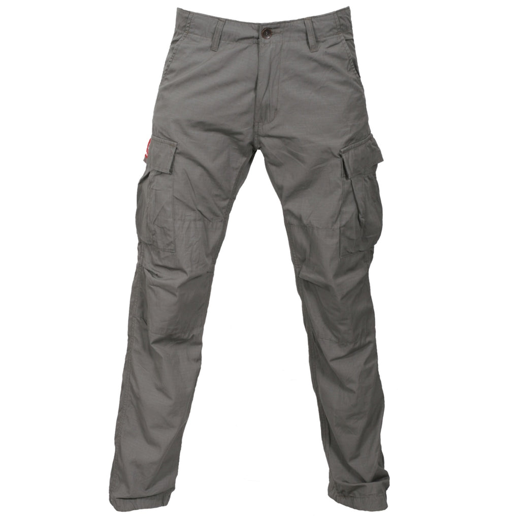 Molecule Men's grey lightweight cargo army pants front