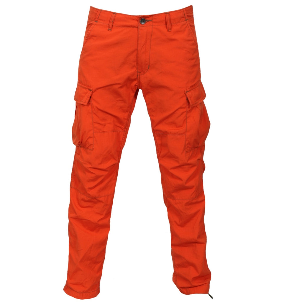 Molecule Men's orange lightweight lightweight cargo army pants front